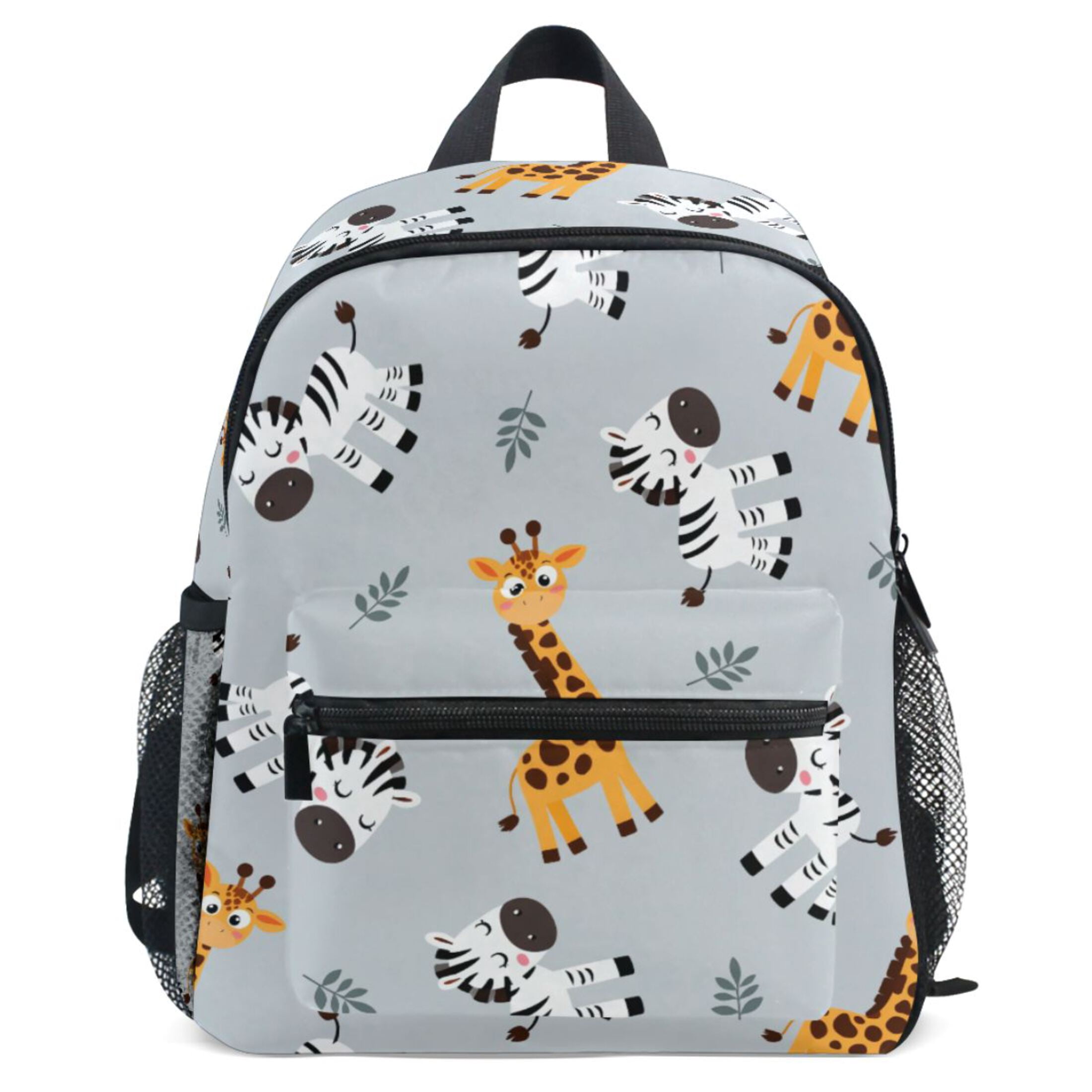 ALAZA Cartoon Giraffe Zebra Pattern School Backpack Student Bookbag ...
