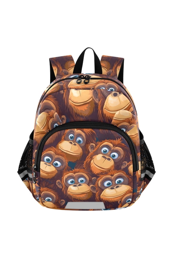 Cartoon Gorillas Mini Backpack School Bookbag Age 3-7 Medium