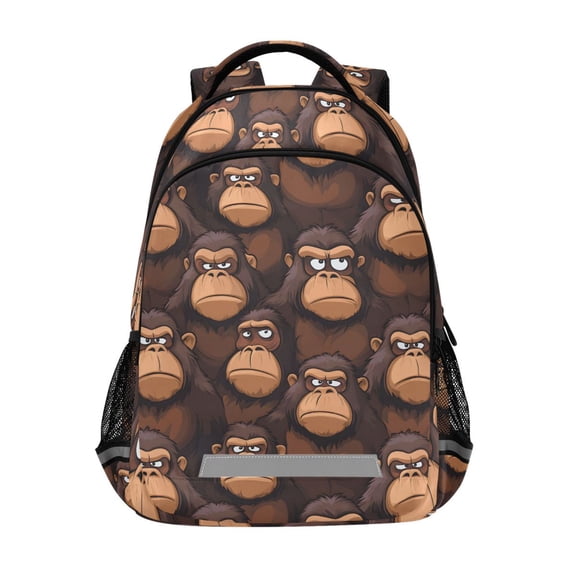 ALAZA Cartoon Gorillas-a1 Backpack Elementary School Bag Bookbag Travel Rucksack