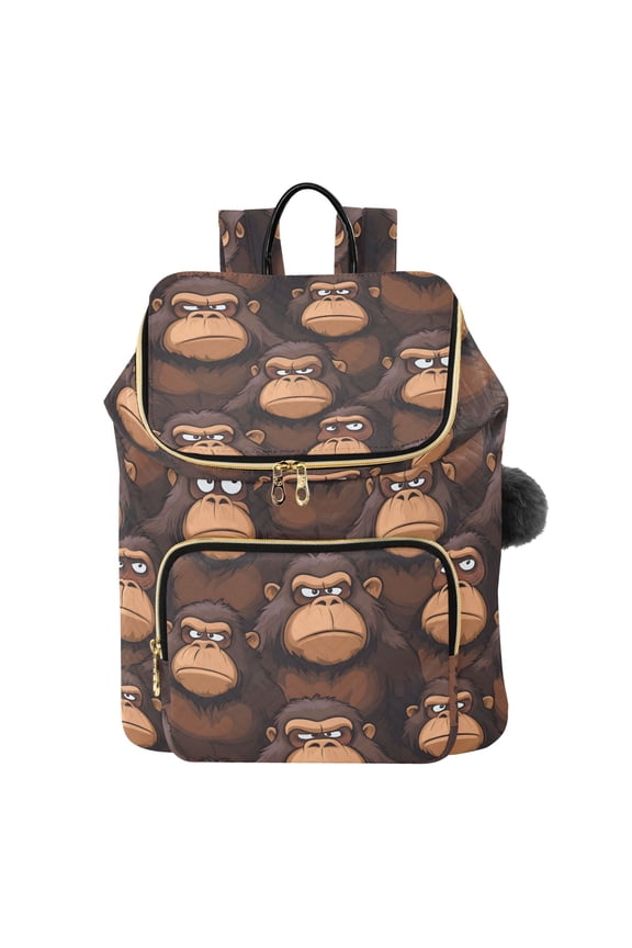 Cartoon Gorillas-a1 Travel Backpack Laptop Bag Large Capacity Daypack