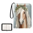 thumbnail image 1 of ALAZA Cartoon Horse Trading Card Binder 4 Pocket Cards Collection Album 400 Folder Holder, 1 of 6