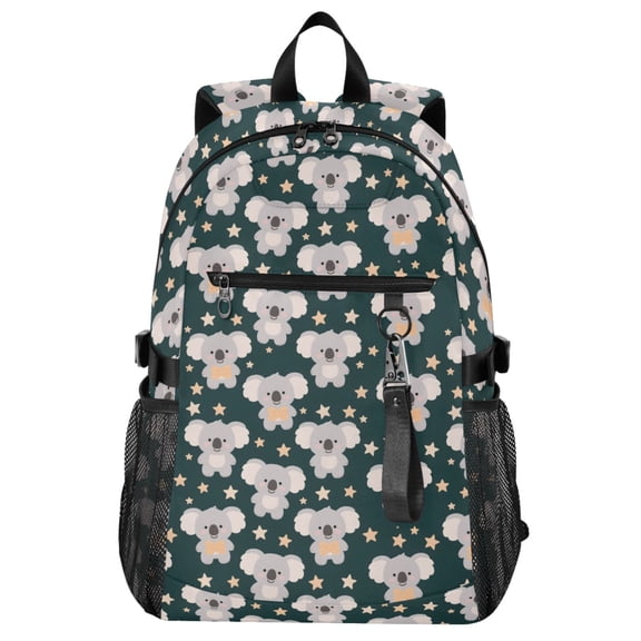 ALAZA Cartoon Koala Stars Pattern School Backpack Travel Laptop Bag College Bookbag Casual Daypack for Women Men