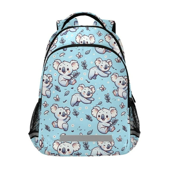 ALAZA Cartoon Koala with Leaf Backpack Elementary School Bag Bookbag Travel Rucksack