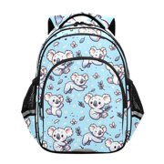 ALAZA Cartoon Koala with Leaf School Backpack Elementary Bag Bookbag Travel Rucksack