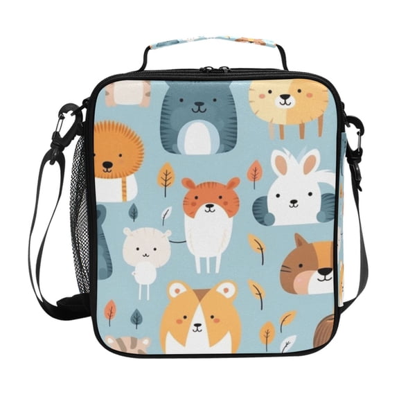 ALAZA Cartoon Lions Lunch Box Insulated Lunch Bag Reusable Thermal Cooler Tote School Picnic