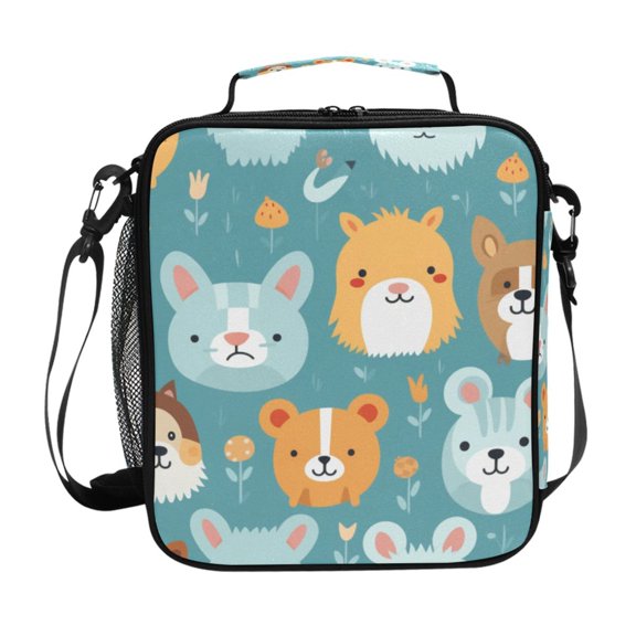 ALAZA Cartoon Lions Lunch Box Insulated Lunch Bag Reusable Thermal Cooler Tote School Picnic