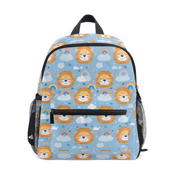 ALAZA Cartoon Lions and Rainbows School Backpack Small Bookbag Mini Bags