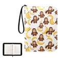 thumbnail image 1 of ALAZA Cartoon Monkey Bananas Cute Trading Card Binder 4 Pocket Cards Collection Album 400 Folder Holder, 1 of 6