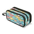 thumbnail image 1 of ALAZA Cartoon Monkey Cute Pencil Case Bag 3 Compartment Pen Pouch Large Storage Holder Box Organizer, 1 of 8