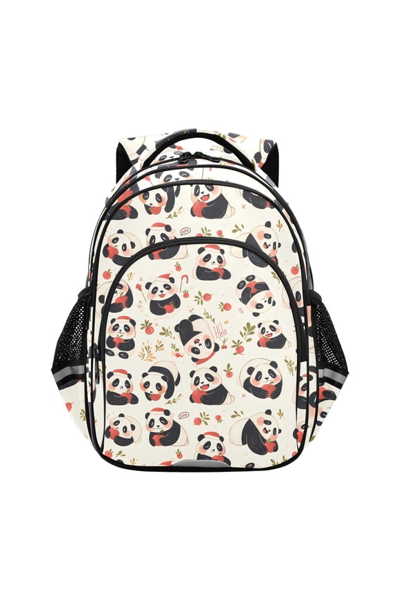 Cartoon Pandas School Backpack Elementary Bag Bookbag Travel Rucksack