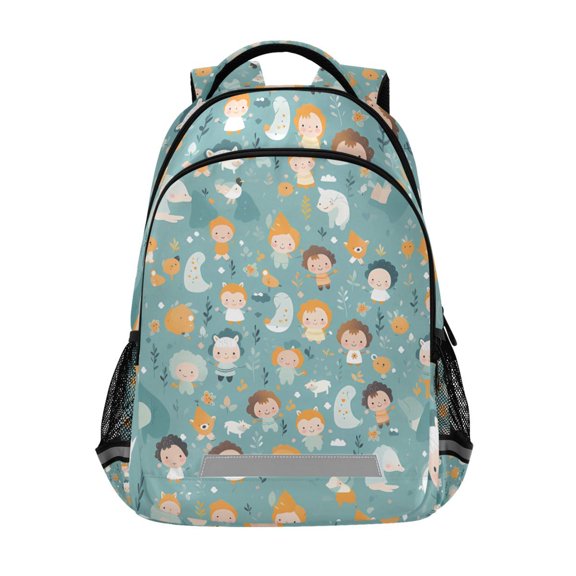 ALAZA Cartoon Pattern Backpack Elementary School Bag Bookbag Travel Rucksack