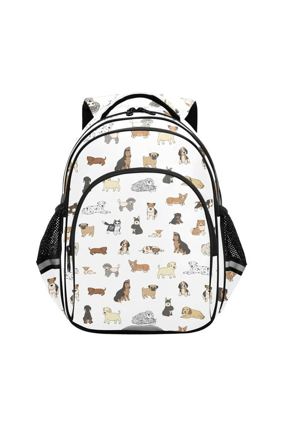 Cartoon Puppy Dog School Backpack Elementary Bag Bookbag Travel Rucksack