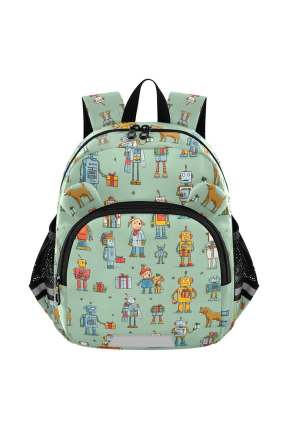 Cartoon Robots Mini Backpack School Bookbag Age 3-7 Medium
