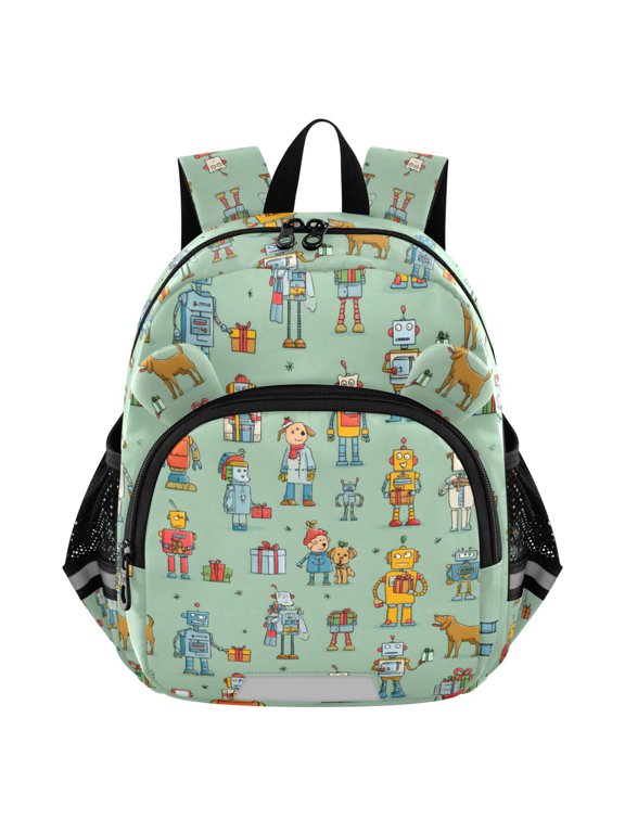 Cartoon Robots Mini Backpack School Bookbag Age 3-7 Small
