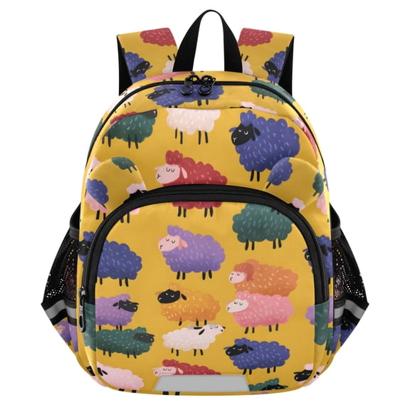 ALAZA Cartoon Sheep Mini Backpack School Bookbag Age 3-7 Medium