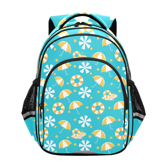 ALAZA Cartoon Summer Umbrellas School Backpack Elementary Bag Bookbag Travel Rucksack