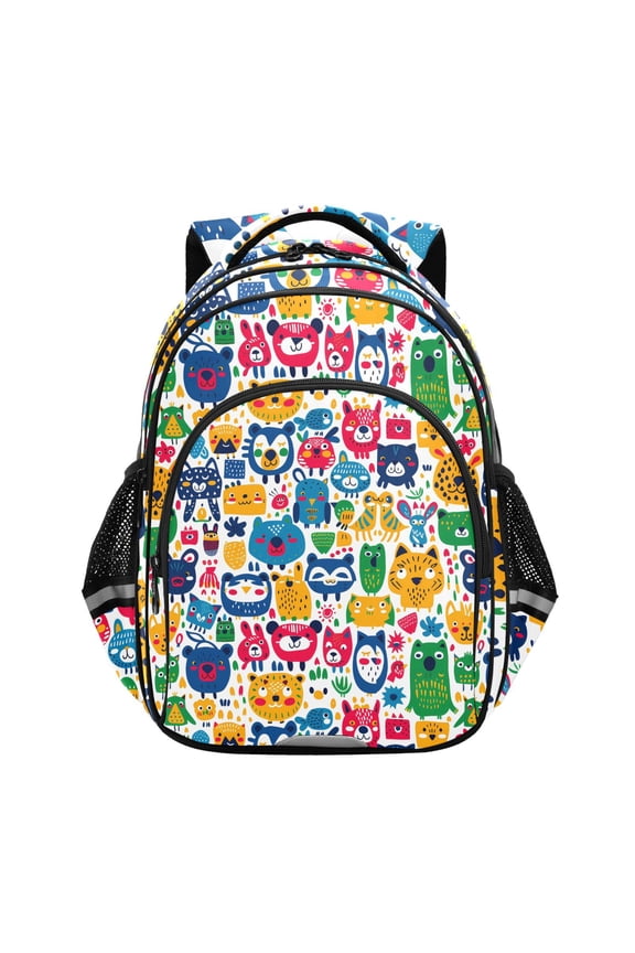 Cartoon Tigers Animals School Backpack Elementary Bag Bookbag Travel Rucksack