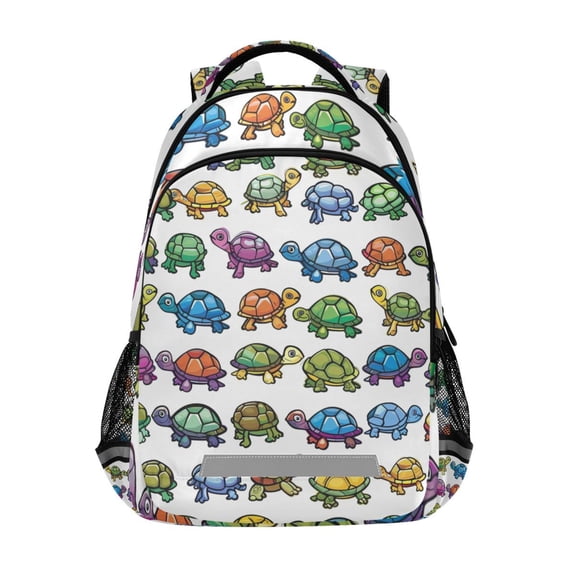 ALAZA Cartoon Turtle Cute Backpack Elementary School Bag Bookbag Travel Rucksack