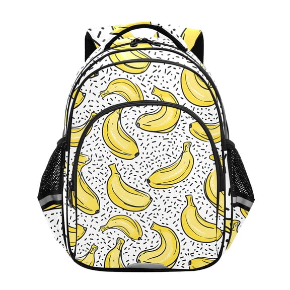 ALAZA Cartoon Yellow Bananas School Backpack Elementary Bag Bookbag Travel Rucksack