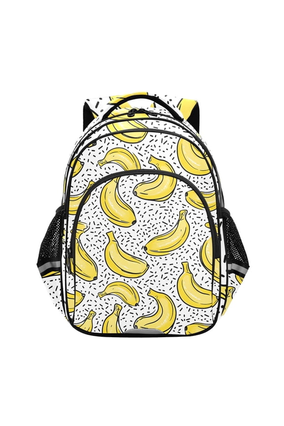Cartoon Yellow Bananas School Backpack Elementary Bag Bookbag Travel Rucksack