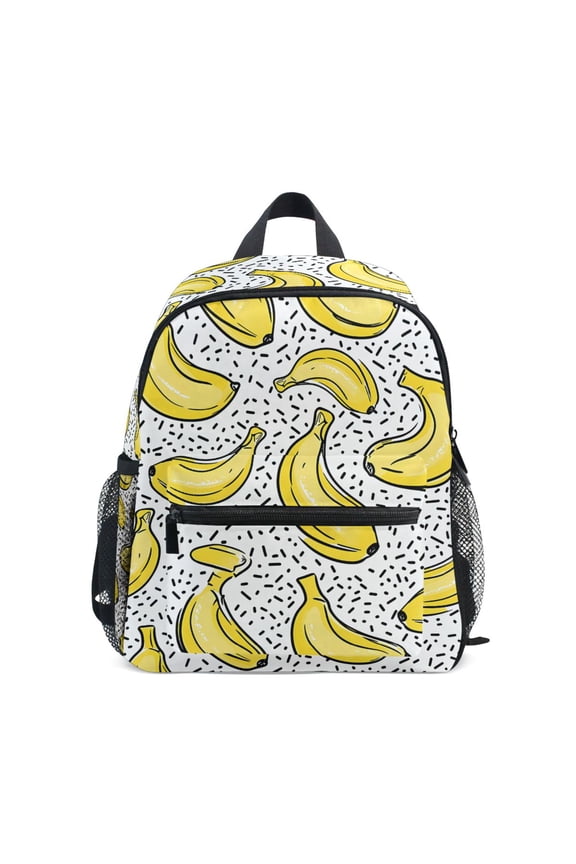 Cartoon Yellow Bananas School Backpack Small Bookbag Mini Bags