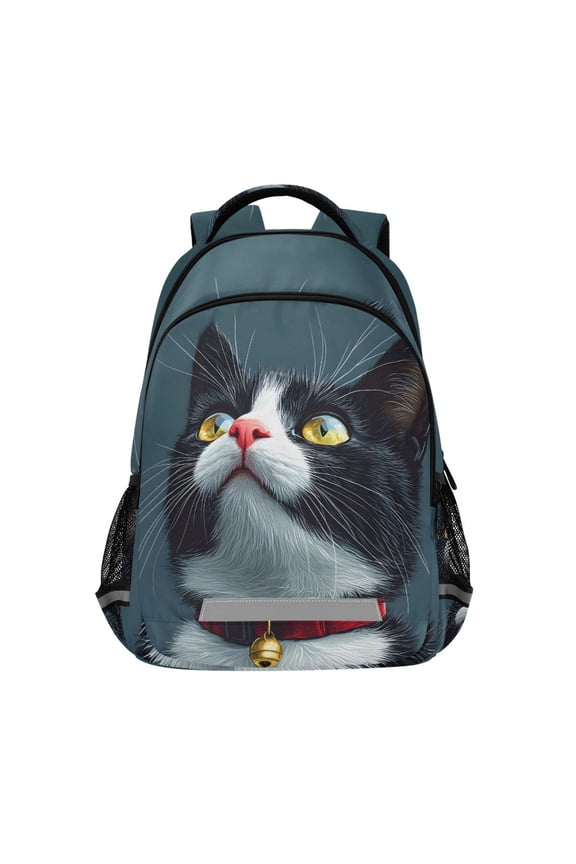 Cat Backpack Elementary School Bag Bookbag Travel Rucksack