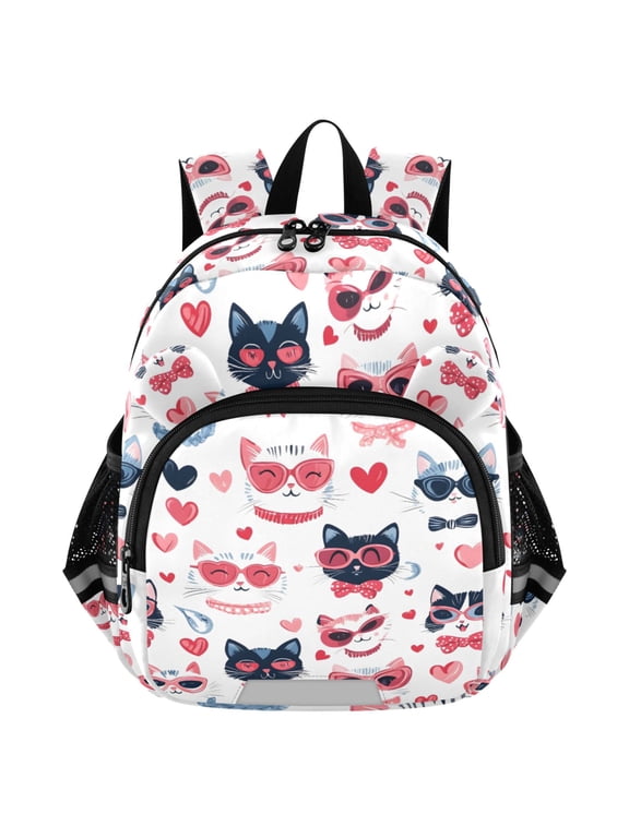 Cat Cartoon Mini Backpack School Bookbag Age 3-7 Medium