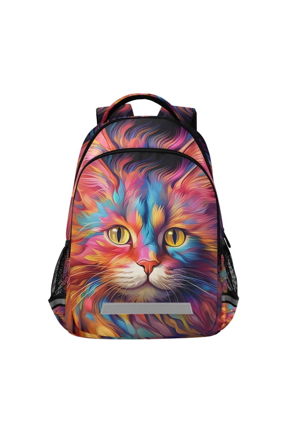 Cat Magic Backpack Elementary School Bag Bookbag Travel Rucksack