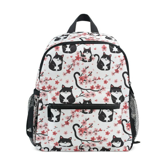ALAZA Cat on Cherry Branch School Backpack Small Bookbag Mini Bags