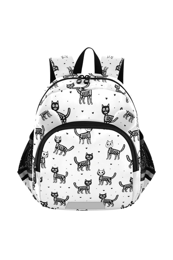 Cats Art Skulls Mini Backpack School Bookbag Age 3-7 Small