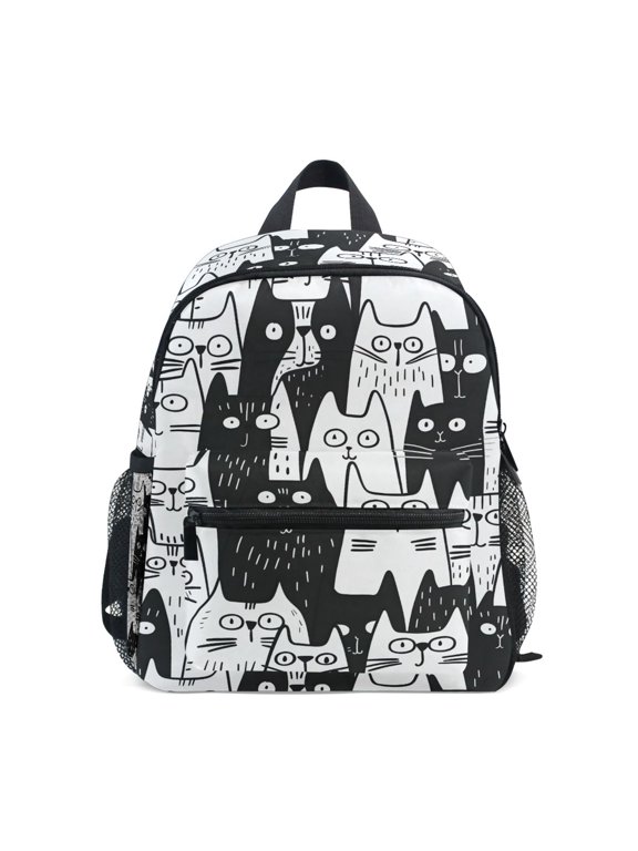 Cats Doodle Toddler Backpack for Preschool Kindergarten Kids Bags