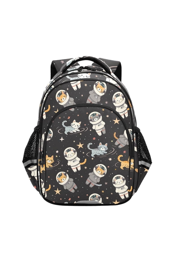 Cats on Space School Backpack Elementary Bag Bookbag Travel Rucksack