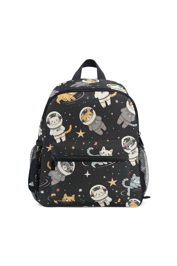 Cats on Space School Backpack Small Bookbag Mini Bags