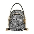 thumbnail image 1 of ALAZA Chain Crossbody Bags for Women Black Dots on White Shoulder Handbag Phone Purse, 1 of 5