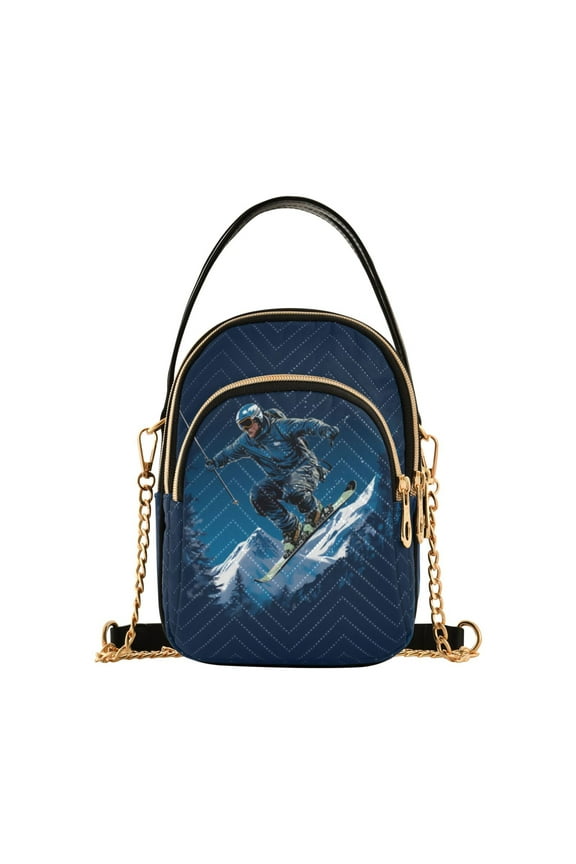 Chain Crossbody Bags for Women Characters Skater Shoulder Handbag Phone Purse