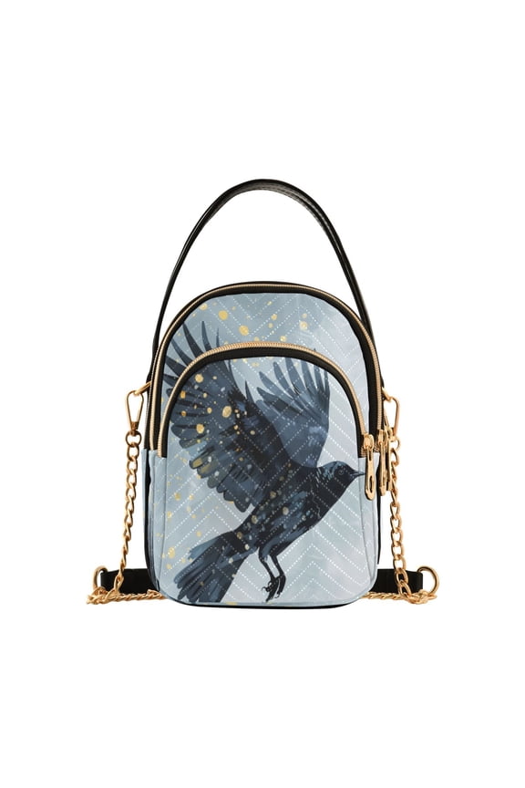Chain Crossbody Bags for Women Crow Shoulder Handbag Phone Purse