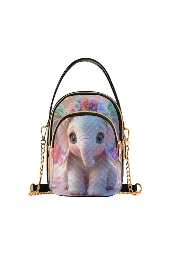 Chain Crossbody Bags for Women Cute Elephant Shoulder Handbag Phone Purse