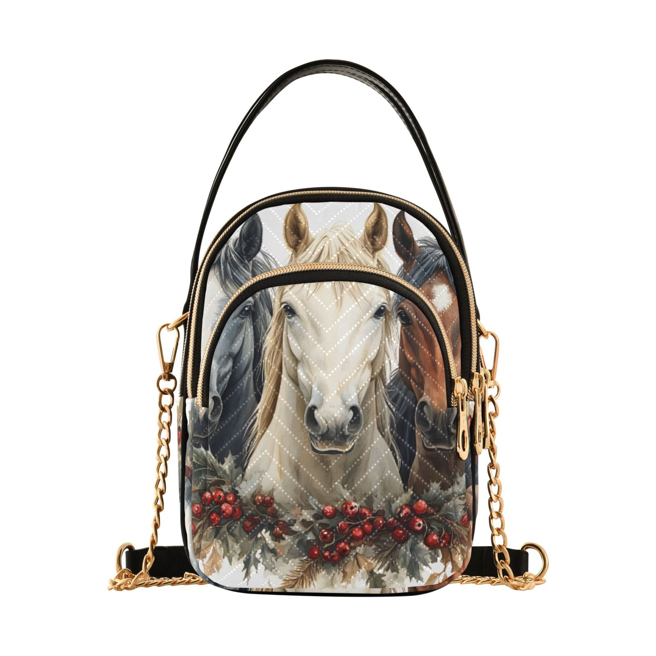 ALAZA Monkey Banana Crossbody Bag – Quilted Shoulder Bag For Women, Fun Tropical Print Phone Purse - View #5