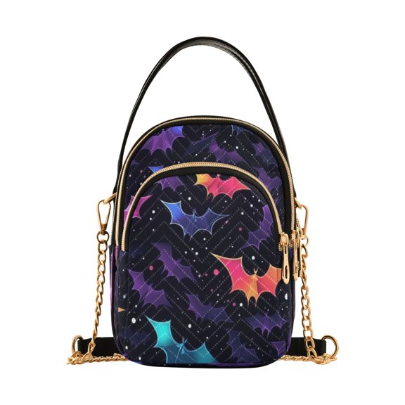 ALAZA Chain Crossbody Bags for Women Magic Bat Shoulder Handbag Phone Purse