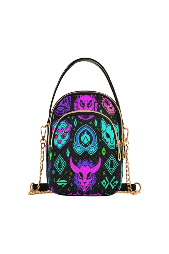 Chain Crossbody Bags for Women Magic Cats Devils Shoulder Handbag Phone Purse