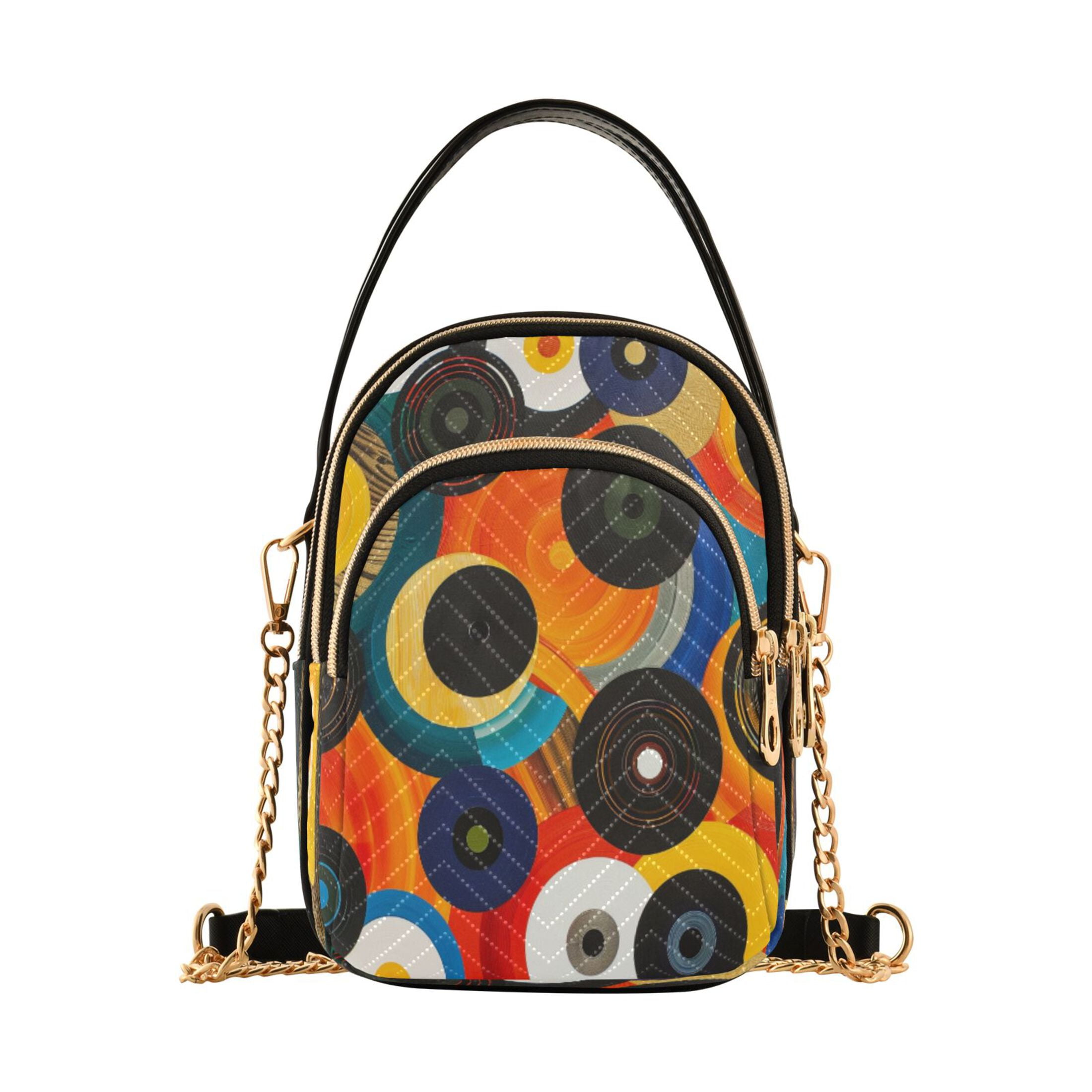 circle shoulder bag【No.5】 Women's Circle Crossbody Bag Small Nylon Shoulder Handbags
