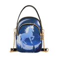 thumbnail image 1 of ALAZA Chain Crossbody Bags for Women Unicorn and Moon Shoulder Handbag Phone Purse, 1 of 5