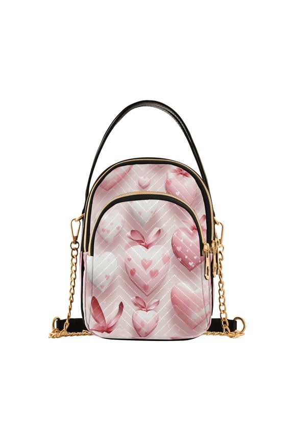Chain Crossbody Bags for Women Valentines Love Shoulder Handbag Phone Purse