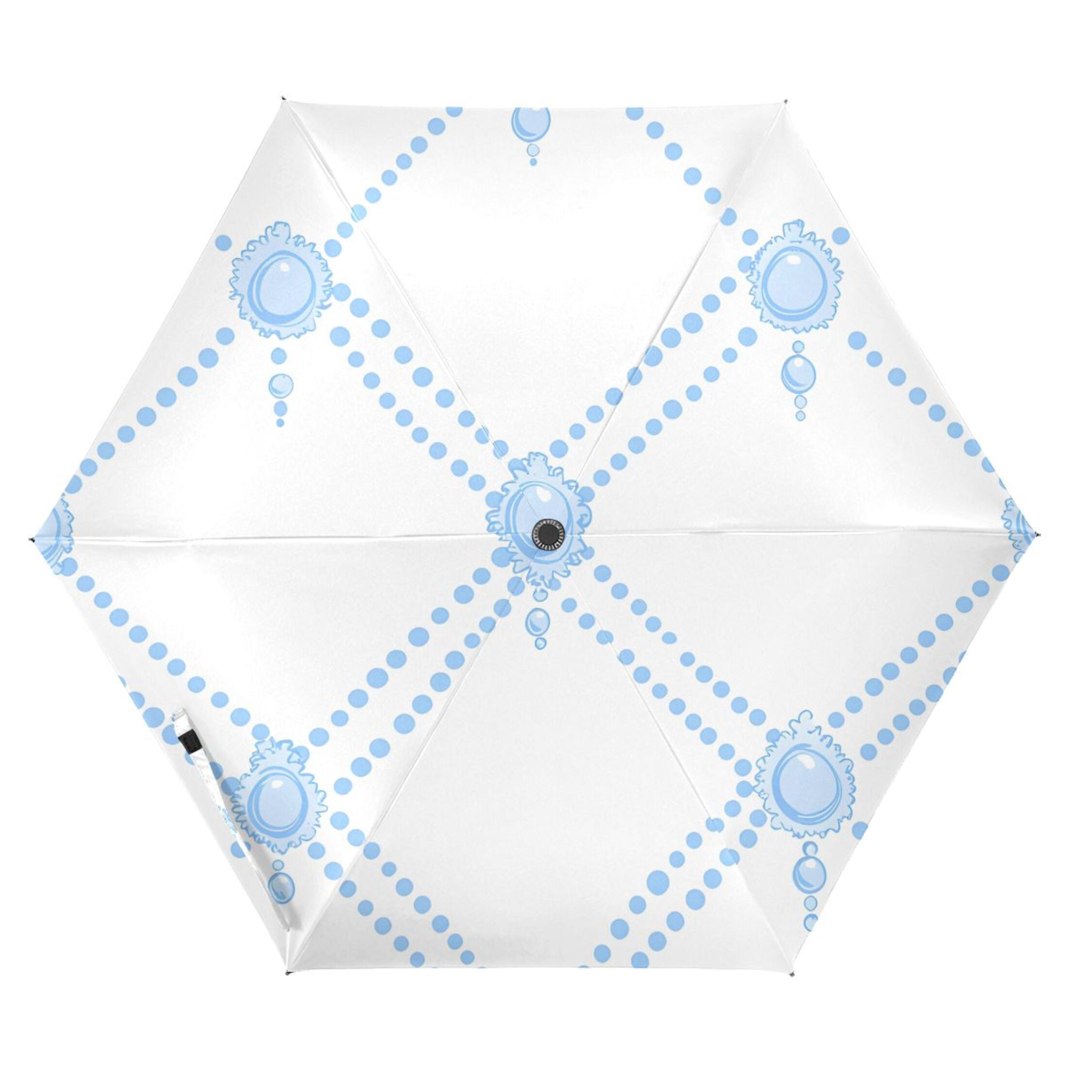ALAZA Checkered Grid UPF 50+ Compact Folding Umbrella for Rain Travel Umbrella Packable
