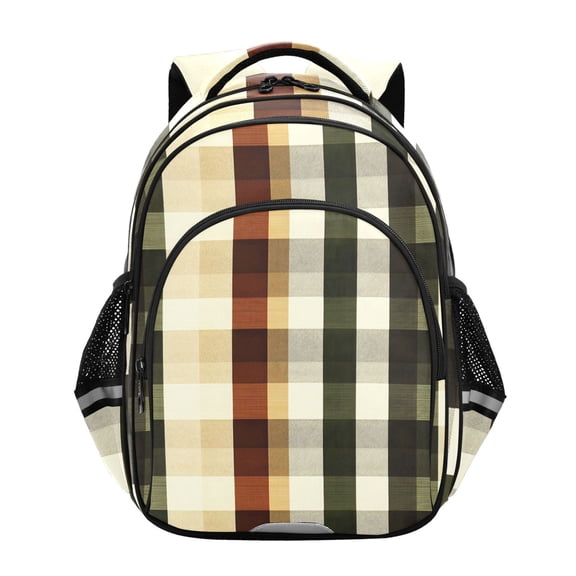 ALAZA Checkered Grid-a1 School Backpack Elementary Bag Bookbag Travel Rucksack