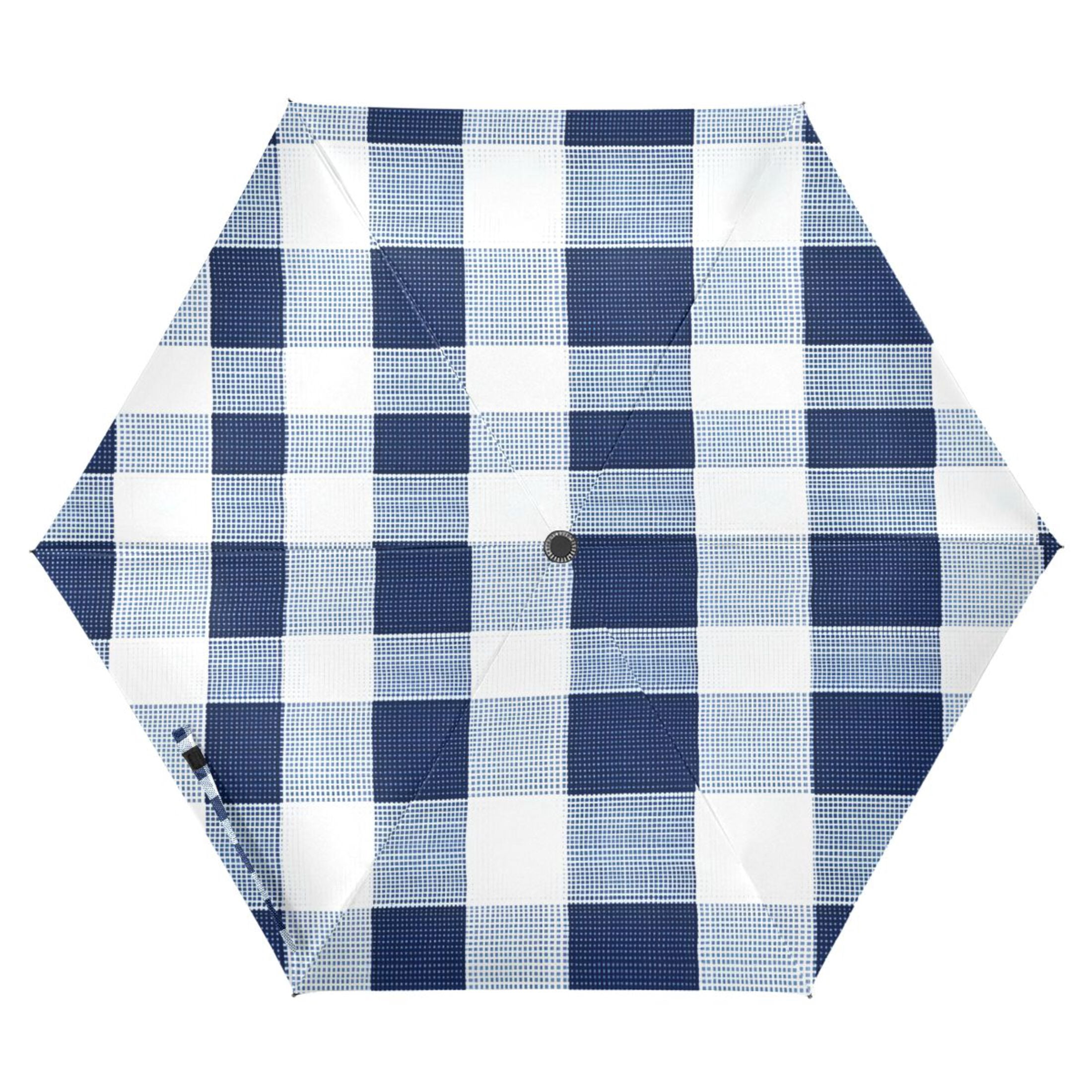 ALAZA Checkered Grid-a3 UPF 50+ Compact Folding Umbrella for Rain Travel Umbrella Packable
