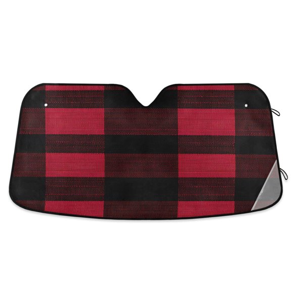 ALAZA Checkered Grid-b3 Windshield Sun Shade Car Foldable Sun Visor Block UV Rays Protector 55"x27.6"