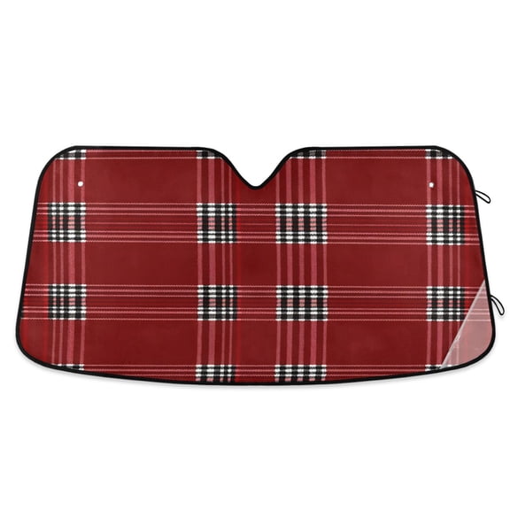 ALAZA Checkered Grid-b5 Windshield Sun Shade Car Foldable Sun Visor Block UV Rays Protector 55"x27.6"