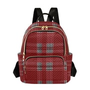 ALAZA Checkered Grid-b5 Womens Travel Laptop Backpack Large Daypack Ladies Shoulder Bags S