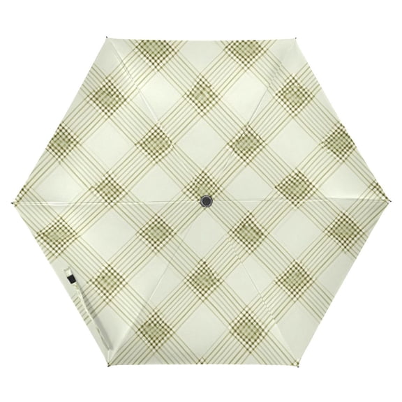 ALAZA Checkered Grid-c1 UPF 50+ Compact Folding Umbrella for Rain Travel Umbrella Packable